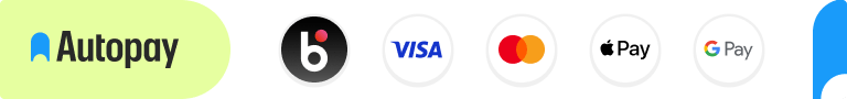Płatności Autopay: BLIK, Visa, Mastercard, Apple Pay i Google Pay